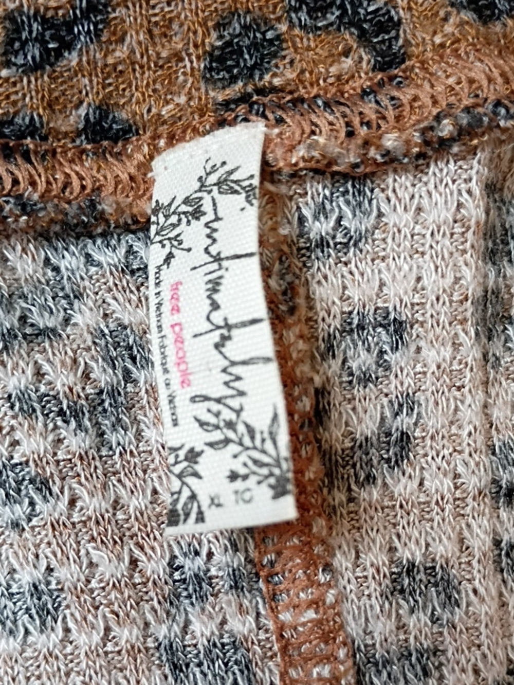 Intimately Free People Leopard Print Button-Up Cardigan - Brown - Picture 11 of 14